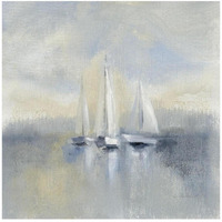 Morning Sail I Blue -Paper Art-26"x26"