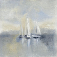 Morning Sail I Blue -Paper Art-32"x32"