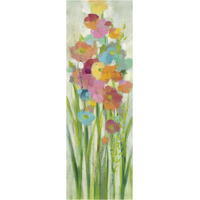 Long Stem Bouquet I -Paper Art-14"x38"