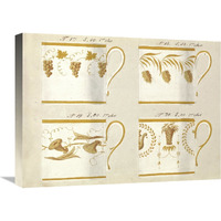 Quatre tasses du 1er choix, ca. 1800-1820-Canvas Art-24&quotx18"