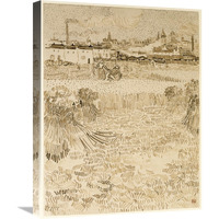 Arles:  View from the Wheatfields-Canvas Art-18"x24"