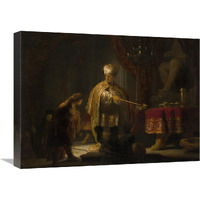 Daniel and Cyrus Before the Idol Bel-Canvas Art-24&quotx18"