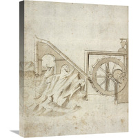 Folio 13: mill powered by water from siphon-Canvas Art-20"x24"