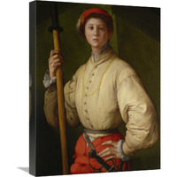 Portrait of a Halberdier (Francesco Guardi)-Canvas Art-18&quotx24"