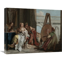 Alexander the Great and Campaspe in the Studio of Apelles-Canvas Art-24"x20"