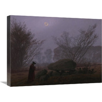 A Walk at Dusk-Canvas Art-24"x18"