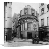 Paris, 1898 - The Old School of Medicine, rue de la Bcherie-Canvas Art-22&quotx22"