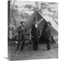 President Lincoln on the Battlefield of Antietam, Maryland, October 2, 1862-Canvas Art-18.26&quotx22"