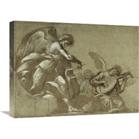 Angel Musicians (recto); Head Studies (verso)-Canvas Art-24"x18"