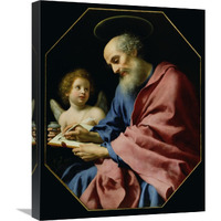 St. Matthew Writing His Gospel-Canvas Art-20&quotx24"