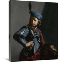 David with the Head of Goliath-Canvas Art-20"x24"