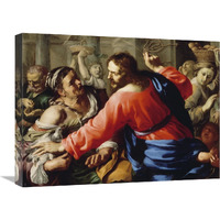 Christ Cleansing the Temple-Canvas Art-24"x18"