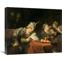 The Banquet of Ahasuerus-Canvas Art-22"x18.26"