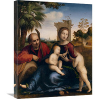 The Rest on the Flight into Egypt with St. John the Baptist-Canvas Art-20"x24"