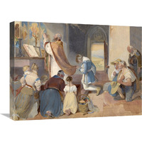 Fridolin Assists with the Holy Mass-Canvas Art-24"x18"