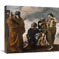 Moses and the Messengers from Canaan-Canvas Art-22"x19.36"