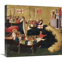 Arrival of Saint Ursula at Cologne-Canvas Art-22"x20.24"