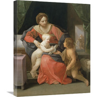 Virgin and Child with Saint John the Baptist-Canvas Art-20"x24"