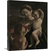 Madonna and Child with the Infant Saint John the Baptist-Canvas Art-20"x24"