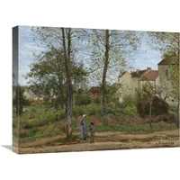 Houses at Bougival (Autumn)-Canvas Art-24"x18"