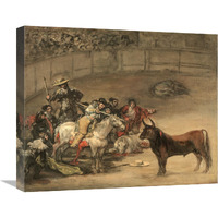 Bullfight, Suerte de Varas-Canvas Art-22"x18.04"