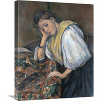 Young Italian Woman at a Table-Canvas Art-20&quotx24"