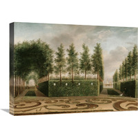 A Formal Garden-Canvas Art-24"x18"