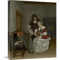 The Music Lesson-Canvas Art-20"x24"