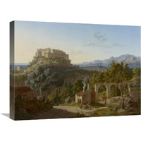 Landscape with the Castle of Massa di Carrara-Canvas Art-24"x18"