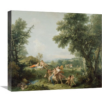 Landscape with the Education of Bacchus-Canvas Art-22"x18.92"