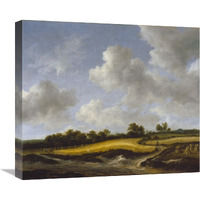 Landscape with a Wheatfield-Canvas Art-22"x19.14"