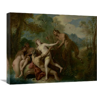 Pan and Syrinx-Canvas Art-24"x20"