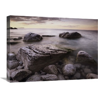 Log dump beach, Bruce Peninsula National Park, Ontario, Canada-Canvas Art-24"x18"