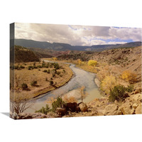 Rio Chama in autumn, New Mexico-Canvas Art-24"x18"