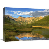 Mt Powell and Piney Lake, Colorado-Canvas Art-24"x18"