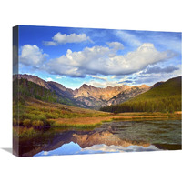 Mt Powell and Piney Lake, Colorado-Canvas Art-24"x18"