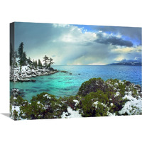 Memorial Point, Lake Tahoe, Nevada-Canvas Art-24&quotx18"