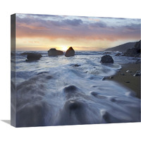 Kirk Creek Beach, Big Sur, California-Canvas Art-22"x19.36"