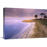 Beach along Saint Joseph"s Bay, Florida-Canvas Art-24"x18"