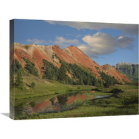 Red Mountain, Gray Copper Gulch, Colorado-Canvas Art-24"x18"