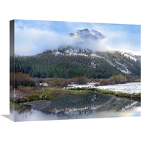 Phi Kappa Mountain and Summit Creek, Idaho-Canvas Art-24"x18"