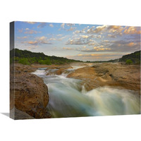 River in Pedernales Falls State Park, Texas-Canvas Art-24"x18"