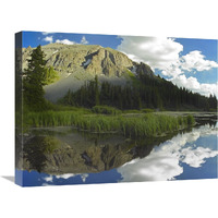 Palmyra Peak reflected in Alta Lake, Colorado-Canvas Art-24"x18"