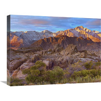 Sun illuminating the Alabama Hills, California-Canvas Art-24&quotx18"