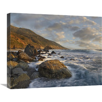 Beach at Kirk Creek Beach, Big Sur, California-Canvas Art-24"x20"