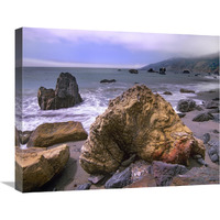 Rocks on Kirk Creek Beach, Big Sur, California-Canvas Art-24"x20"