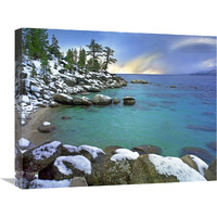 Hidden Beach and Memorial Point, Lake Tahoe, Nevada-Canvas Art-24"x20"