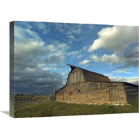 Mormon Row Barn, Grand Teton National Park, Wyoming-Canvas Art-24"x18"