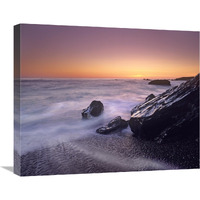 Sunset at San Simeon State Park Big Sur, California-Canvas Art-24"x20"