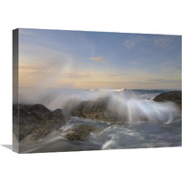 Wave breaking, Playa Langosta, Guanacaste, Costa Rica-Canvas Art-24"x18"